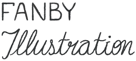 logo fanby illustration typographie